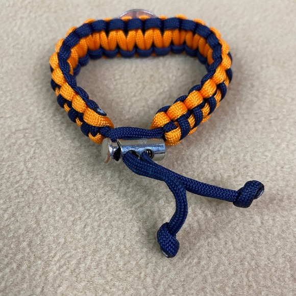 Houston Astros Paracord Bracelet Navy Orange Adjustable Fan Gear Baseball New - Picture 3 of 7